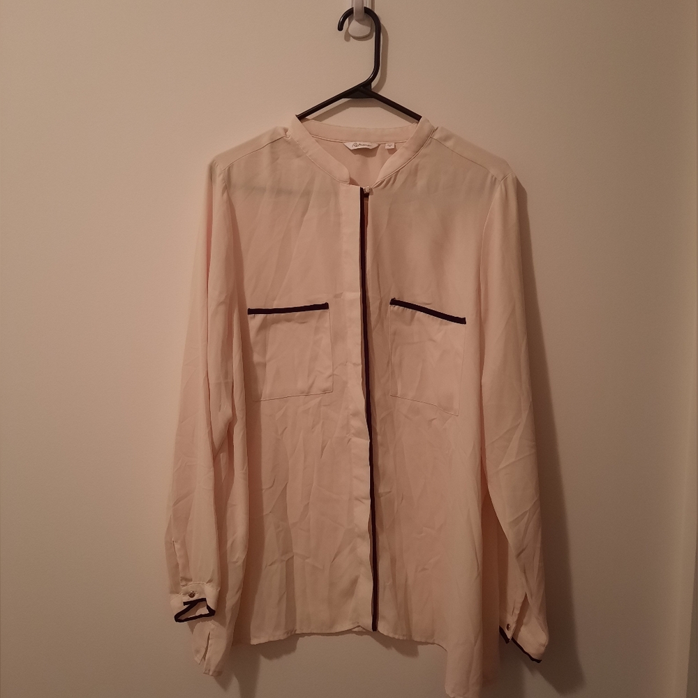 Pink & Black Blouse
